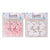 6PC FLOCKED BUNNIES 2A PINK, WHITE 4.6CM