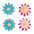 4PC 6CM FELT FLOWER