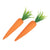 2PC FOAM CARROT 19X3CM
