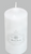 7cm x 15cm UNSCENTED WHITE CANDLE