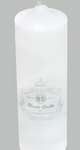 7cm x 22.5cm UNSCENTED WHITE CANDLE