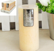 7x15cm Beige Scented Rustic Candle - Amber Vanilla