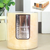 7x7.5cm Beige Scented Rustic Candle - Amber Vanilla