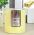 7x7.5cm Yellow Scented Rustic Candle - Pineapple Punch