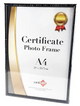 A4 SLIM CERTIFICATE FRAME BLK