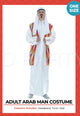 ADULT ARABIAN MAN COSTUME (RAINBOW)