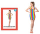 ADULT RAINBOW STRIPE TANK DRESS