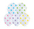 BALLOON 10PK PRTD SPOT MULTI