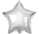 BALLOON FOIL 45CM STAR SLVR