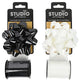 BOW & RIBBON SET B OR W 10cm x 10m