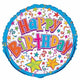 Birthday Star 45cm (18") Foil Balloon