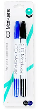 CD MARKERS BLACK & BLUE