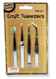 CRAFT TWEEZERS 4 PCS