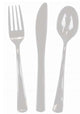 CUTLERY PLASTIC 24PK WHITE