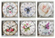 FLORAL PRINTED 34CM CLOCK