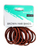 HAIR BANDS - BROWN 12PC DIA 5CM