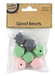 HEX 20MM WOOD BEADS