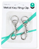 METAL KEY RING 2 CLIP