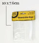 PK-100 RESEALABLE BAGS 10X7.6cm