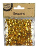 SEQUIN 20G GOLD ROUND LASER