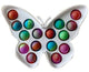 SILICONE FIDGET TOY BUTTERFLY RAINBOW COLOR