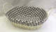 WEAVE BASKET W-LINING CHECK DSN 27X20X8CM OVAL