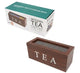 WOOD TEA BOX 3 COMPART BROWN