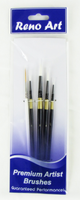 White Synthetic Brush 108, 5Pc Set
